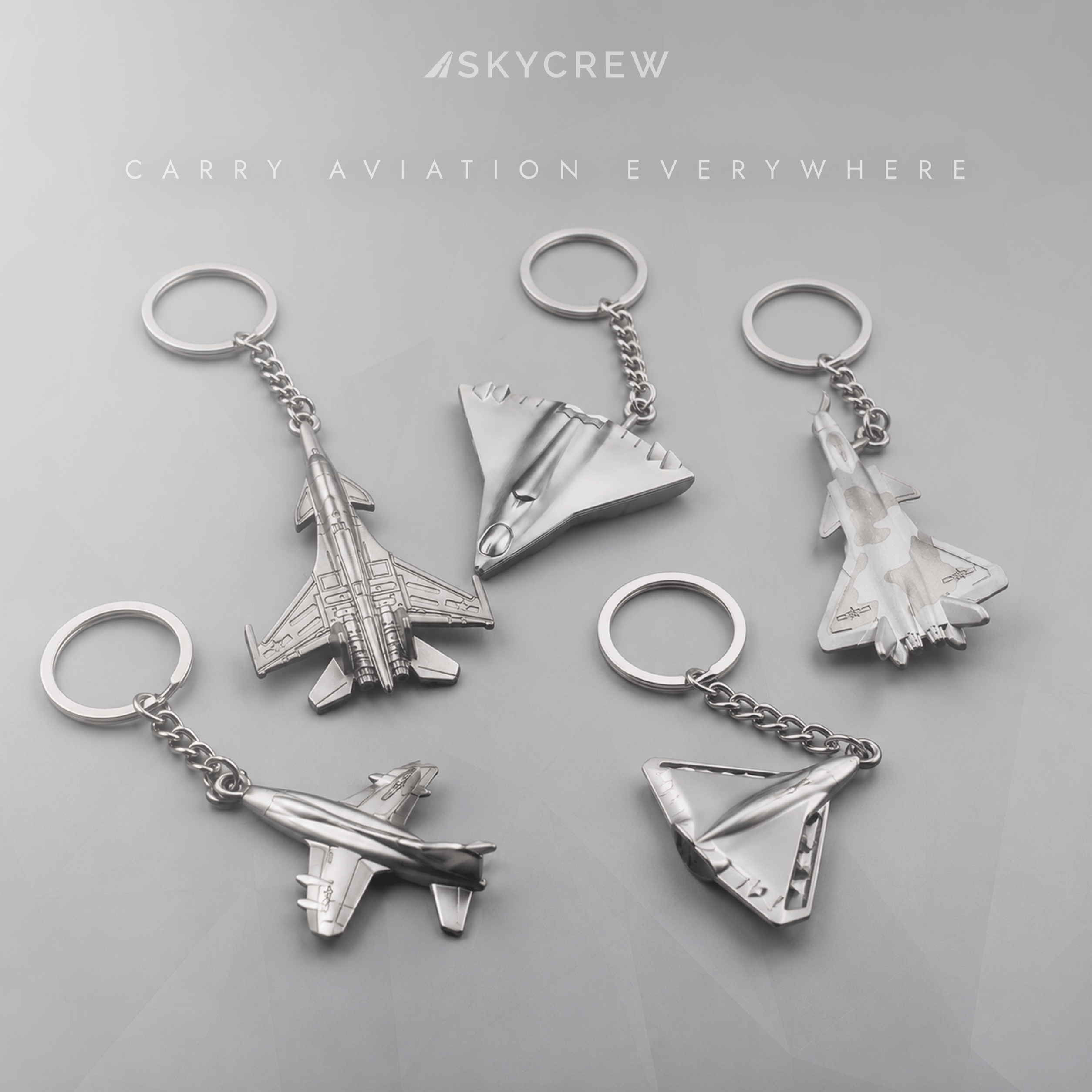 Fighter Aircraft Keyring
